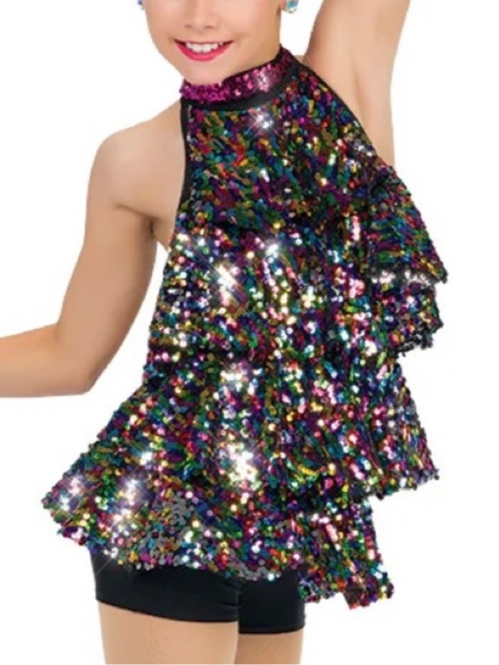 3/$50 A Wish Come True Black Sequin Dress Dance Costume